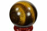 Polished Tiger's Eye Sphere - South Africa #116074-1